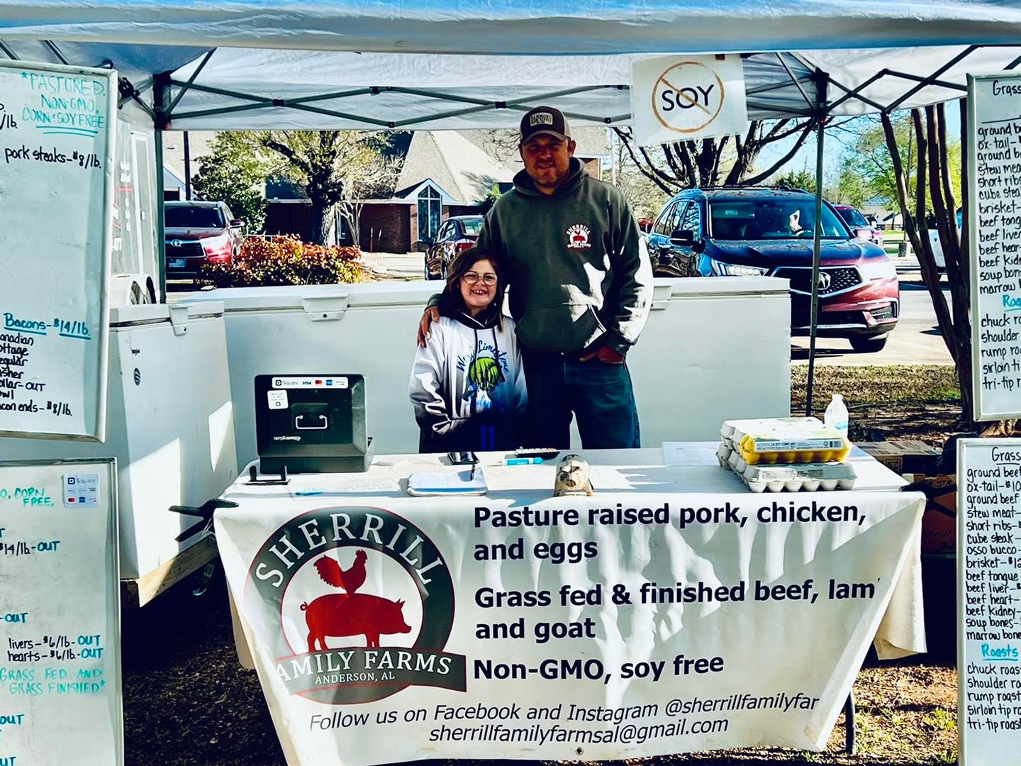 Sherrill Family Farm tent